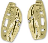 GoldDream or Creoles Classic Zirconia Damen 333er Gelbgold Ohrringe GDO5627Y