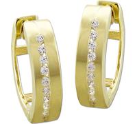 GoldDream or or jaune Créoles Femme 333 or jaune Boucles d'oreilles GDO5121Y