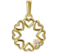 GoldDream Pendentif Coeur Zirconia 333 Or Femme Bijoux Authentiques D2GDH524WY