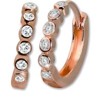 GoldDream rose blanc Créoles Femme 333 or rose - 8 carats Boucles d'oreilles GDO5628E
