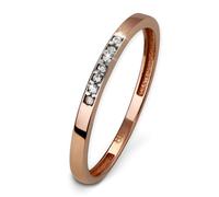 Golddream Taille De Bague 58 Or Rose 333 Zircone Blanc Or 8 Carats Gdr502e58