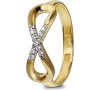 GoldDream Zirconia Bague Femme Gr. 58 Infinity 333 Or Jaune Bijoux Bague D2GDR519Y58