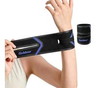 Goldeer Attelle Poignet TFCC pour Déchirures & Douleurs Ulnaires - Bandage Poignet Compression pour Tennis, Sport & Travail,Bande Poignet Réglable Taille Unique pour Homme et Femme (1, Noir)