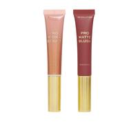 Revolution Pro, Blush Duo, Matte Or Glowy Finish, Highly-Pigmented & Blendable Blush With Sponge Applicator, Vegan & Cruelty-Free, Golden, 12 & 15ml