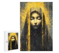 Golden Abstract Portrait Art Puzzle 1000 Pièces Educa Jouet en Bois Cadeau Unique Décoration Intérieure Jeu Éducatif Challenge Toy Adultes Et Enfants À Partir De 14 Ans 1000 PCS