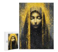 Golden Abstract Portrait Art Puzzle 1000 Pièces Educa Jouet en Bois Cadeau Unique Décoration Intérieure Jeu Éducatif Challenge Toy Adultes Et Enfants À Partir De 14 Ans 500 PCS