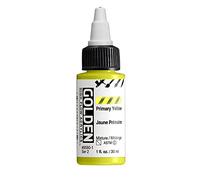 GOLDEN Flacon de peinture acrylique professionnelle semi-transparente Jaune primaire 30 ml