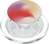 Golden Aura | Red, Lavender & Cream Energy Flow Abstract PopSockets PopGrip pour MagSafe