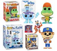 Golden Bear Smacks Retro Brands Publicité Icône Figure Pop Pin! Présentoir de mascotte en vinyle exclusif Crisp + Dig Em' Frog + céréales Boîte puzzle 3 pièces