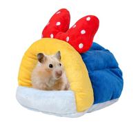 Golden Bears Lit pour hamster chaud pour dormir, maison d'hiver pour animaux de compagnie | Accessoires de lit confortables pour hérisson, chinchilla, hamster, petits animaux, confort intérieur, repos