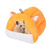Golden Bears Lit pour hamster chaud pour dormir, maison d'hiver pour animaux de compagnie | Accessoires de lit confortables pour hérisson, chinchilla, hamster, petits animaux, confort intérieur, repos
