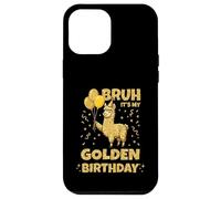 Golden Birthday Boys Girls Bday Birthday Party Lama Coque pour iPhone 12 Pro Max