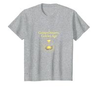 Golden Birthday Dreams : élégante célébration du sablier T-Shirt, Enfant, Gris Chiné, 10 Ans