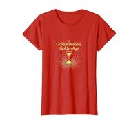 Golden Birthday Dreams : élégante célébration du sablier T-Shirt, Femme, Rouge, 3XL