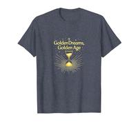 Golden Birthday Dreams : élégante célébration du sablier T-Shirt, Homme, Bleu Chiné, S