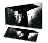 Golden Boy Girl Anime Hair Mat, XXL Hair Mat - Anime Girl Mouse Mat - Stitching Edges - Large Anti Slip Gaming Mouse Mat, Black, Computer KeyboardMat, Home Office Dual Use (800 × 300 m'm)