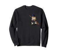 Golden British Cat in The Pocket Witch Hat Halloween Sweatshirt