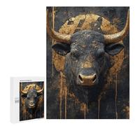 Golden Bull Sculpture Decor Puzzle 500 Pièces Educa Jouet en Bois Cadeau Unique Décoration Intérieure Jeu Éducatif Challenge Toy Adultes Et Enfants À Partir De 14 Ans 500 PCS