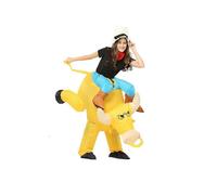 Golden bullfighting inflatable suit, adult