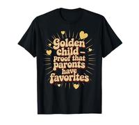 Golden Child Mom's Favorite Gifted Kids Frères et sœurs Art de rivalité T-Shirt