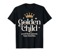 Golden Child Mom's Favorite Gifted Kids Frères et sœurs Art de rivalité T-Shirt
