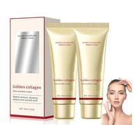 Golden Collagen Anti-Wrinkle Cream,Gold Anti-Aging Face Cream,Gold and Collagen Anti-Wrinkle Cream,Moisturizer Anti-Aging Collagen Firming Face Cream,Daily Face Moisturizer,Reduce Fine Lines (2)