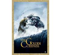 Golden Compass, The - Poster - Fighting Bears + cadre amovible, Shinsuke® Maxi MDF hêtre, vitre acrylique