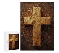Golden Cross Wall Art Puzzle 300 Pièces Educa Jouet en Bois Cadeau Unique Décoration Intérieure Jeu Éducatif Challenge Toy Adultes Et Enfants À Partir De 14 Ans 300 PCS
