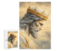 Golden Crowned Majesty Puzzle 1000 Pièces Educa Jouet en Bois Cadeau Unique Décoration Intérieure Jeu Éducatif Challenge Toy Adultes Et Enfants À Partir De 14 Ans 1000 PCS