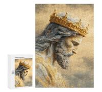 Golden Crowned Majesty Puzzle 1000 Pièces Educa Jouet en Bois Cadeau Unique Décoration Intérieure Jeu Éducatif Challenge Toy Adultes Et Enfants À Partir De 14 Ans 300 PCS