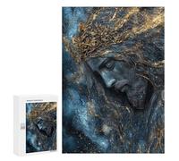 Golden Crowned Mystic Art Puzzle 1000 Pièces Educa Jouet en Bois Cadeau Unique Décoration Intérieure Jeu Éducatif Challenge Toy Adultes Et Enfants À Partir De 14 Ans 300 PCS