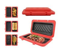 Golden Crumpet Furnace - Ceramic Surfaces, Electric Croque Appliance, Foldable Quesadilla Station, Lightweight Culinary Luncheon Equipment | Backpacking Tailgate Hospitality for Festivities