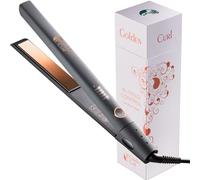 Golden Curl Fer Lisseur Cheveux Professionnel pour Lissage Facile et Rapide | 5 Ans de Tranquillité, Fer à Lisser et Boucleur 2 en 1, Appareil Coiffure Hair Straightener pour Lisser et Boucler (Rose Con)