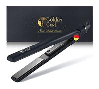 Golden Curl Fer Lisseur Cheveux Professionnel pour Lissage Facile et Rapide | 5 Ans de Tranquillité, Fer à Lisser et Boucleur 2 en 1, Appareil Coiffure Hair Straightener pour Lisser et Boucler (Allemagne