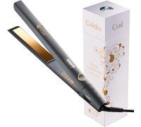 Golden Curl Fer Lisseur Cheveux Professionnel pour Lissage Facile et Rapide | 5 Ans de Tranquillité, Fer à Lisser et Boucleur 2 en 1, Appareil Coiffure Hair Straightener pour Lisser et Boucler (Or Contr)