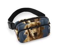 Golden Dog Sac banane réglable pour homme et femme pour voyage, sport, randonnée, style 20 x 13 cm, Style :, 20x13cm