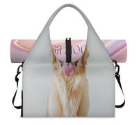 Golden Dog Sac de sport avec compartiment à chaussures Sac fourre-tout pour la gym, le yoga, les voyages, couleur, L, Sac de voyage