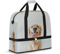 Golden Dog - Sac de voyage pour homme et femme - Sac de week-end pliable et séparé pour le sport, la gym, le yoga - 47 l, couleur, 47 L, Organiseur de sac