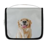 Golden Dog Trousse de toilette de voyage pour femmes, hommes, filles, garçons, enfants, trousse de maquillage à suspendre, couleur, 4.5 L, Organiseur de sac