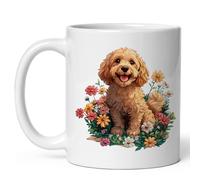 Golden Doodle, Chien Croisé À Poil Long Tasse À Café Humour Mug Jolis Tasses À Thé Pour L'École Travail Cacao 330Ml