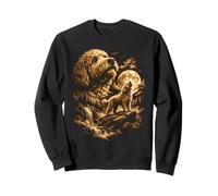 Golden Doodle Chien Hurlant Lune Fantasy Forrest Wilderness Sweatshirt