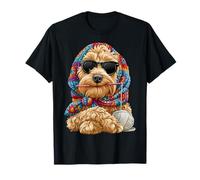 Golden Doodle Fil à Crochet carré pour Chien T-Shirt