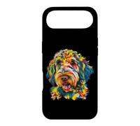 Golden Doodle Géométrique Pop Art Gros Plan Portrait Chiot Face Coque pour iPhone Air
