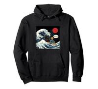 Golden Doodle Japanese Wave pour Femmes, Enfants, garçons et Filles Bruh Sweat à Capuche