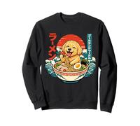 Golden Doodle Ramen Nouilles Mignon Japonais Ukiyo-e Kawaii Art Sweatshirt