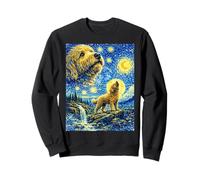 Golden Doodle Starry Night Van Gogh Chien Hurlant Mignon Sweatshirt