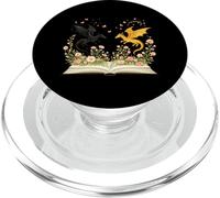 Golden Dragon Livre de Lecture Fantasy Book Lover Littérature PopSockets PopGrip pour MagSafe