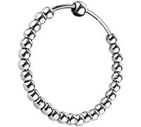 Golden Drops Simran Mala Kada pour la méditation Kada Sikh Bouddhisme Hindou Kara, Lot de 6 pièces en argent, 28 perles de 7,6 cm, 28 perles, 7,6 cm de diamètre environ.