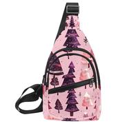 Golden Dust Light Sac à dos à bandoulière réglable pour voyage randonnée Motif Noël, Multicolore 03., 11.8x7x1.5in/30x18x4cm