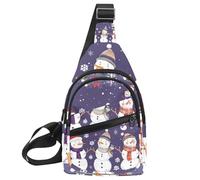 Golden Dust Light Sac à dos à bandoulière réglable pour voyage randonnée Motif Noël, Multicolore 04, 11.8x7x1.5in/30x18x4cm